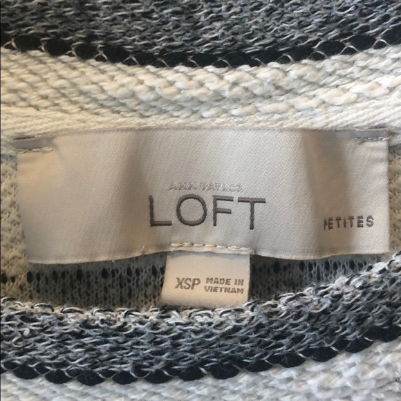 Cropped 3/4 sleeve XSP striped sweater - Picture 2 of 2